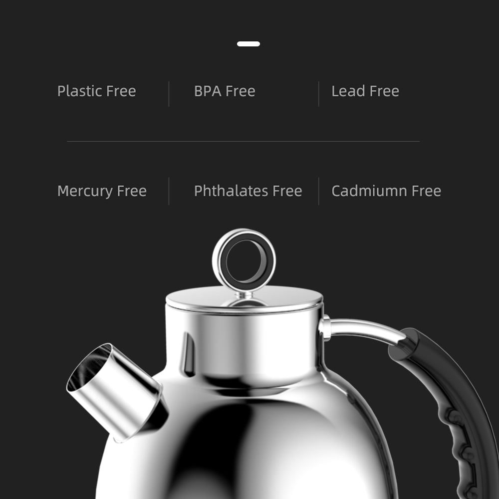 ASCOT Electric Kettle Stainless Steel Tea Kettle,1.6L(K1-Silver)