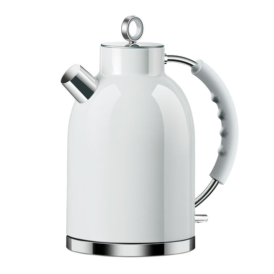 ASCOT Electric Kettle Stainless Steel Tea Kettle,1.6L(K1-White)