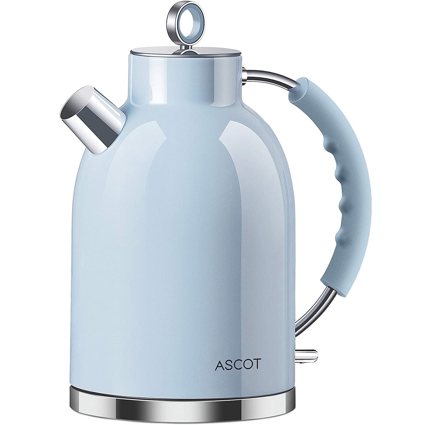 ASCOT Electric Kettle Stainless Steel Tea Kettle,1.6L(K1-Blue)