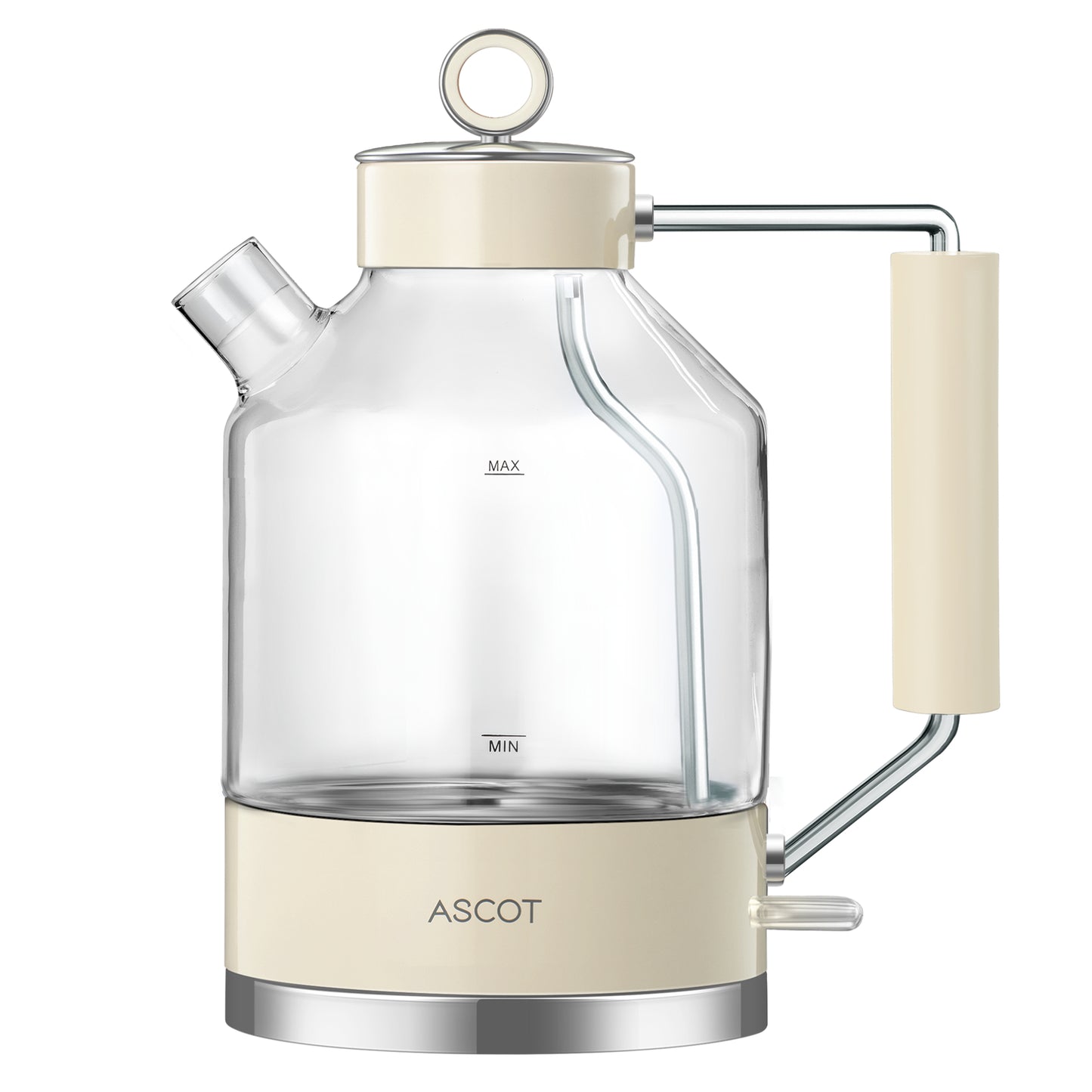 ASCOT Electric Kettle Glass Tea Kettle,1.5L(K6-Cream)