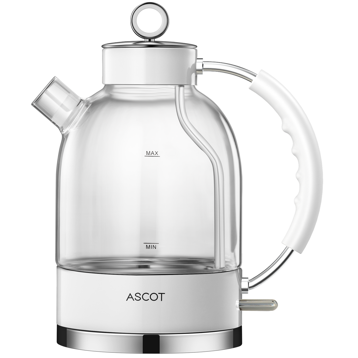 ASCOT Electric Kettle Glass Tea Kettle,1.6L(K2-White)